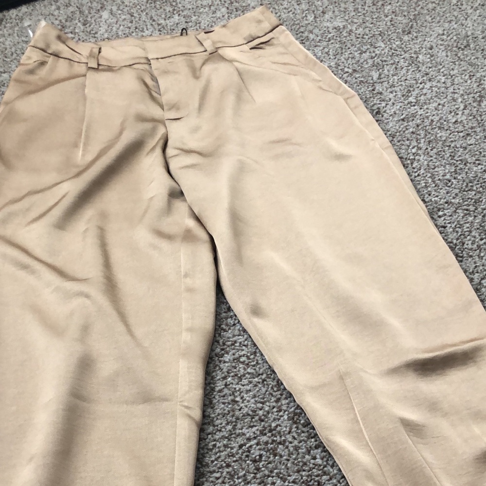 Satin trousers